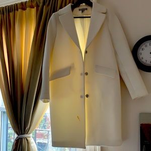 White H&M coat Size 4
